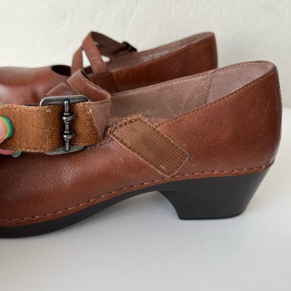 Dansko Tina Mary Jane leather clogs 40 US 9.5-10 walking company exclusive - Picture 9 of 14